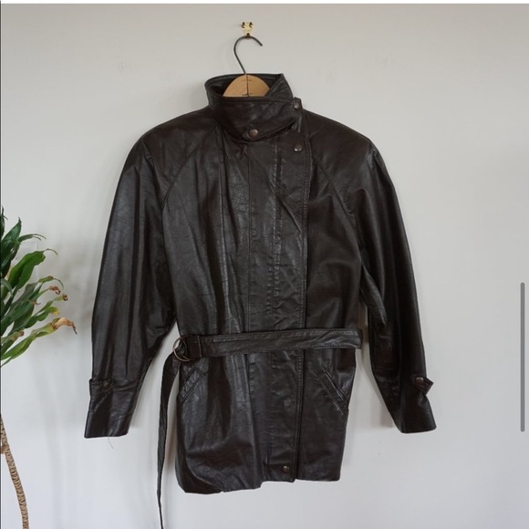 Vintage 1960's Canadian Union Made Leather Jacket - Picture 5 of 15